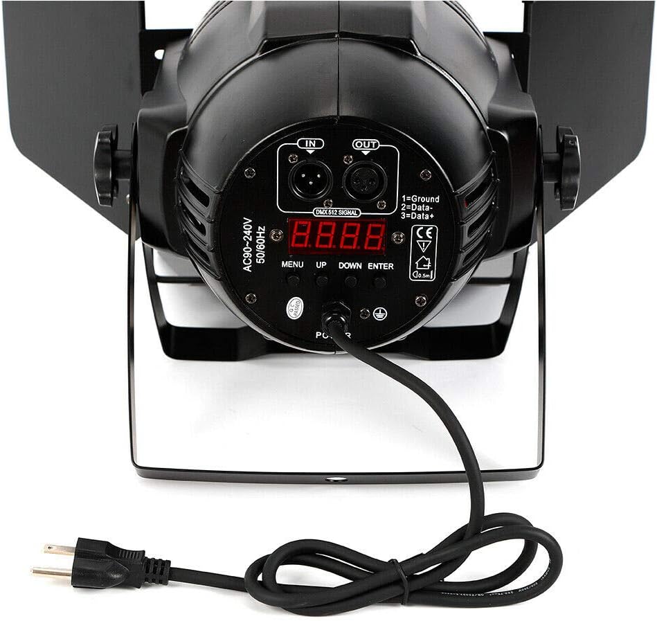 200W Stage Par Lights, 2in1 Cool/Warm White Lamp, Super Bright DMX-512 DJ Stage Light for Theater Studio Photostudio Home Decoration Party Church Event Wedding