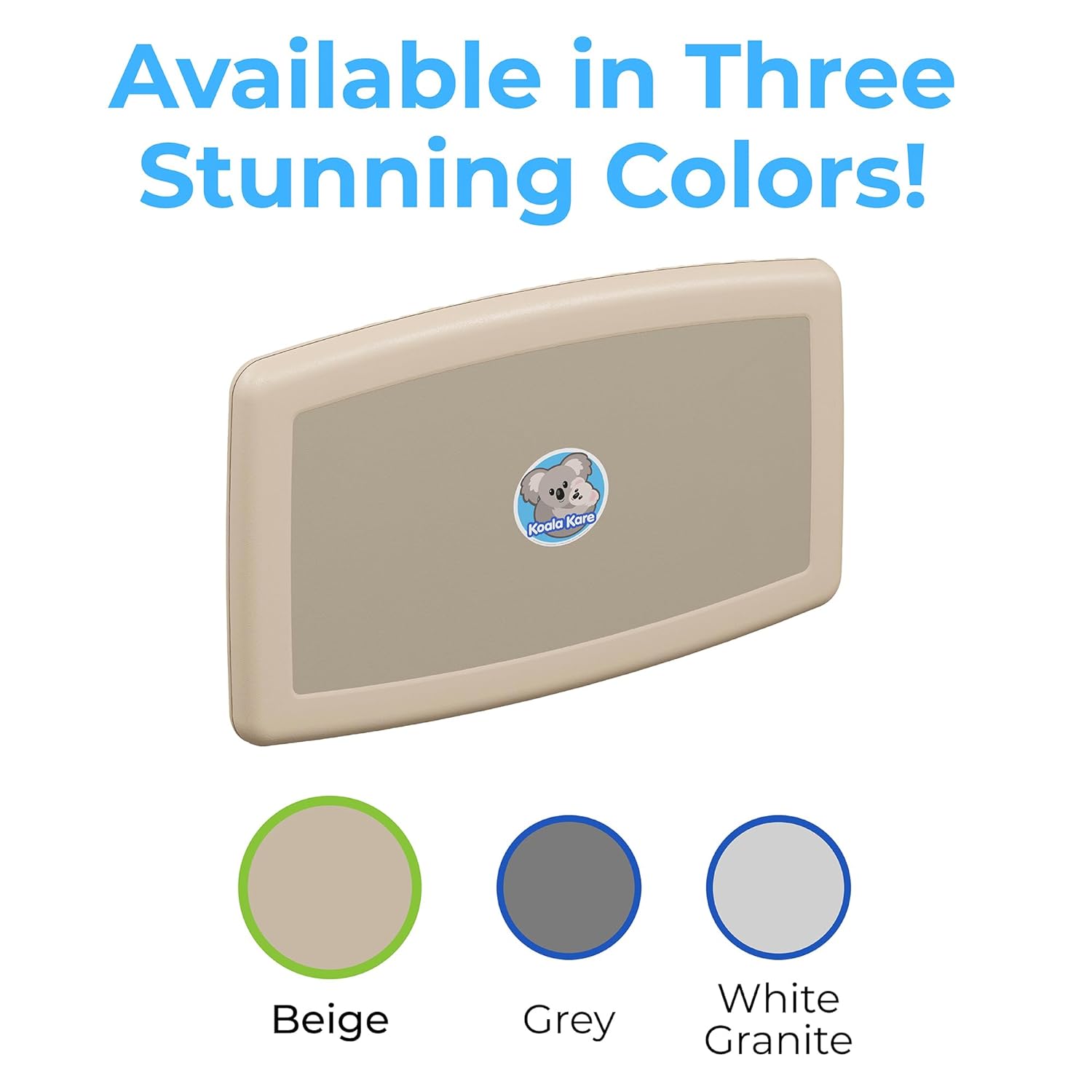 Koala Kare Surface-Mounted Horizontal Baby Changing Station, Model KB300-00 (Beige)