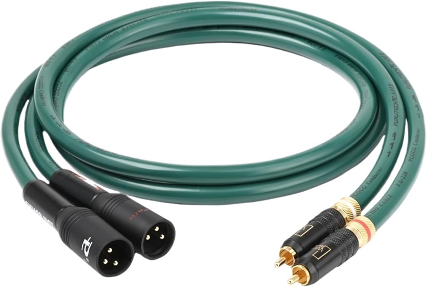 2RCA to 2XLR Cable Premium 2-core with Shielding Audio Cable RCA to XLR Interconnect Cable(3.5 m)