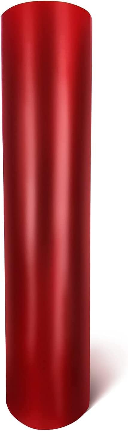 VViViD Red Satin Chrome Car Wrap Stretch Conform Cast Vinyl DIY (100ft x 5ft)