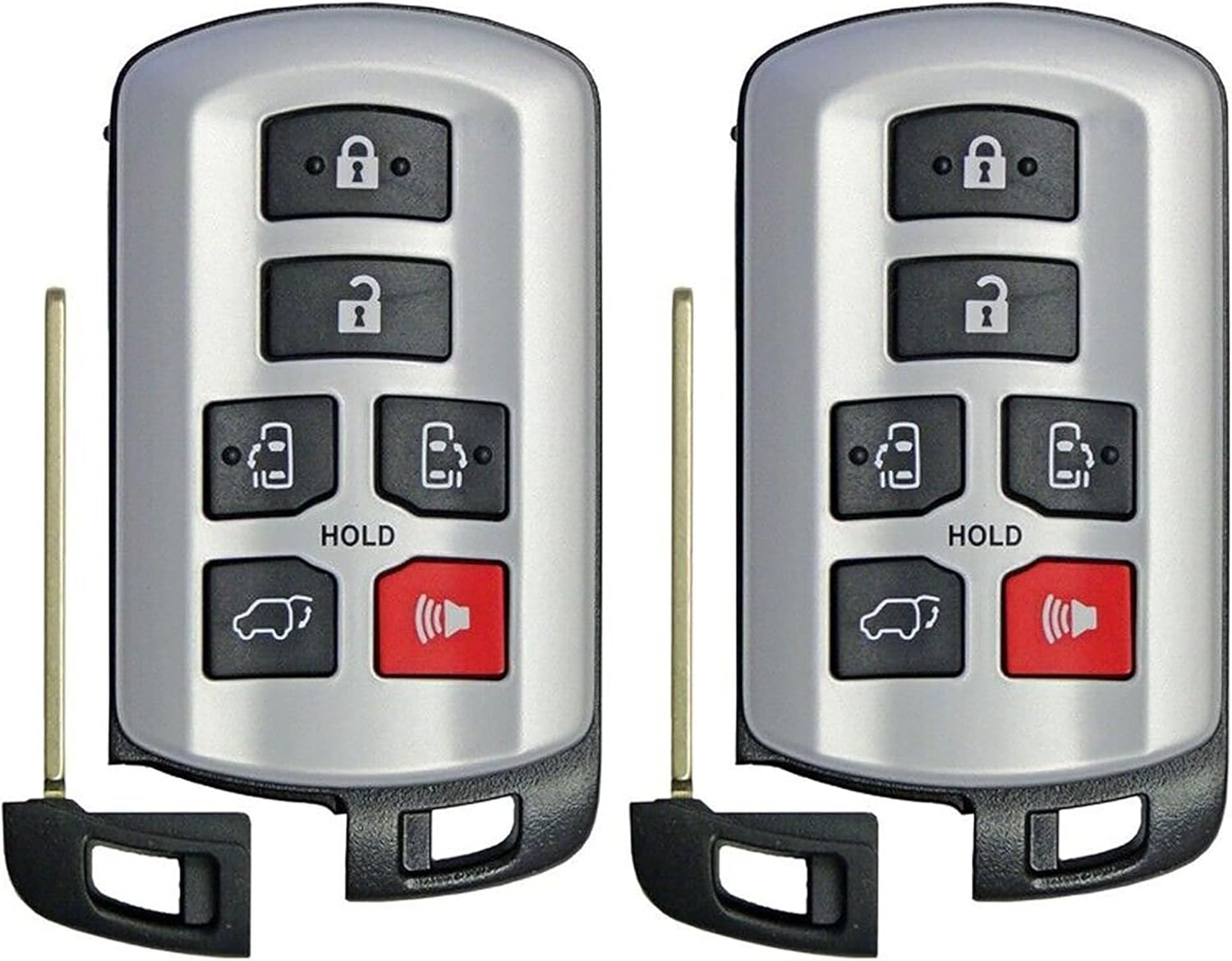 2X New Quality Replacement Prox Key Fob Compatible with & Fit for 2011-2020 Toyota Sienna HYQ14ADR - MPN HYQ14ADR-01