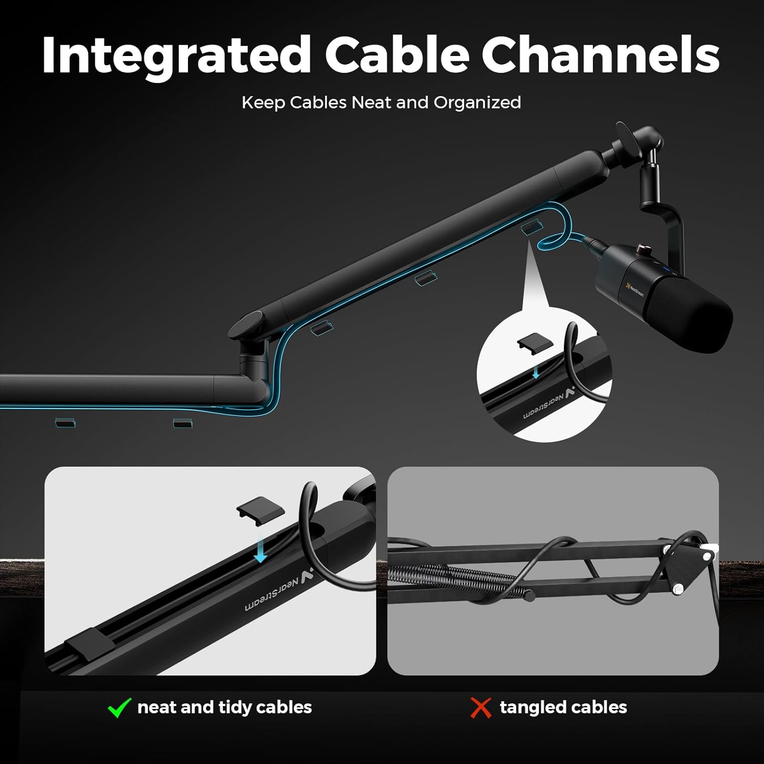 NearStream Microphone Stand with 1/4