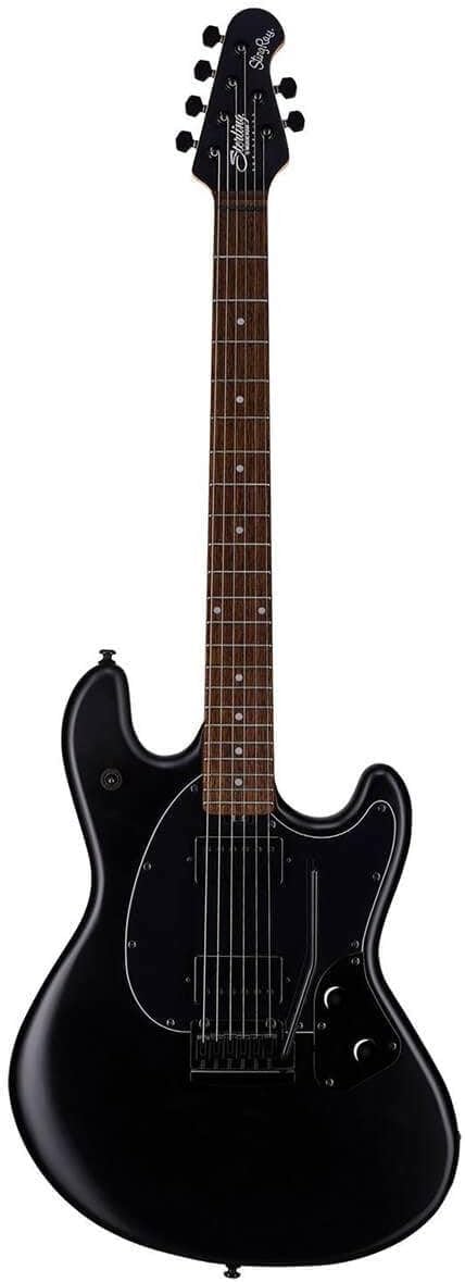 Sterling By MusicMan 6 String Solid-Body Electric Guitar, Right, Stealth Black (SR30-SBK-R1)