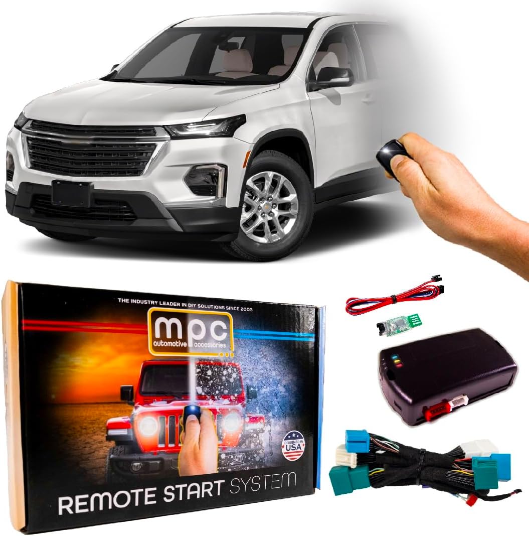 MPC Remote Start Kit Compatible with Chevrolet Traverse 2018-2023 || Push-to-Start || Uses Factory Fob || Includes Software Loader || Premier USA Tech Support