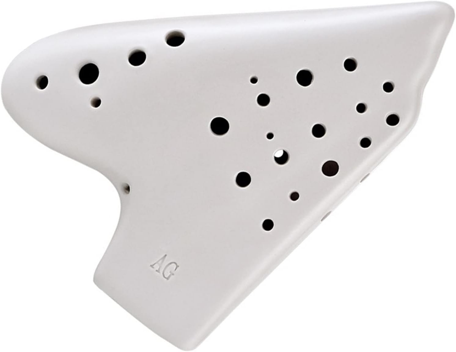 Three-Tube Ceramic Ocarina Mid-Tone G-Tone Matte Smoked Ocarina Performance Type Ultra-Wide-Range Wind Instrument Children Ocarina (Color : 01)