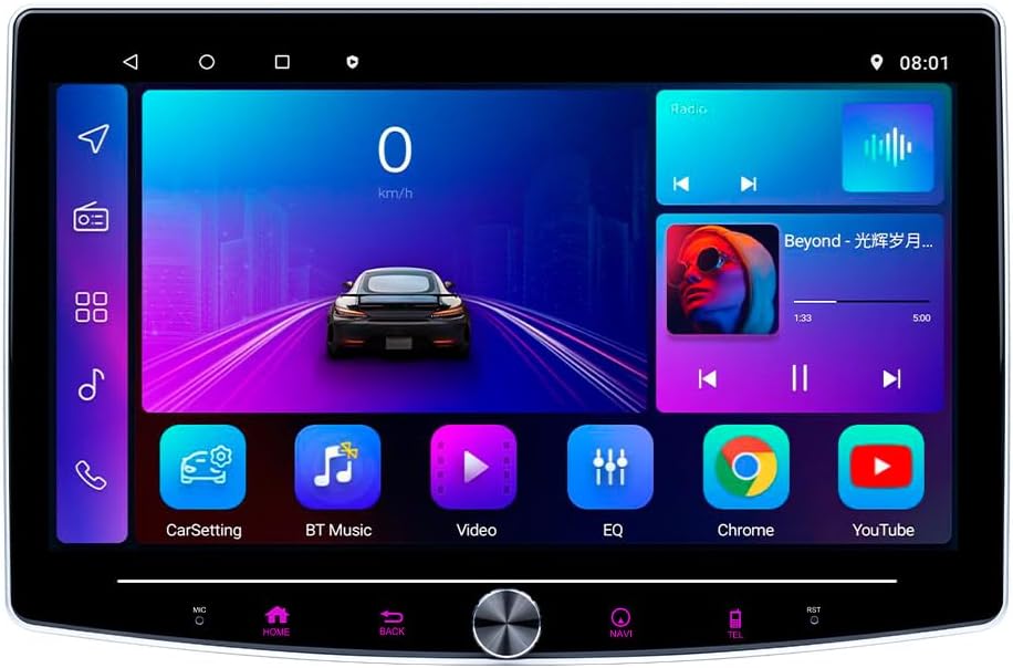 Car Radio, Stereo Audio System for Vehicles (10 inch Double din)