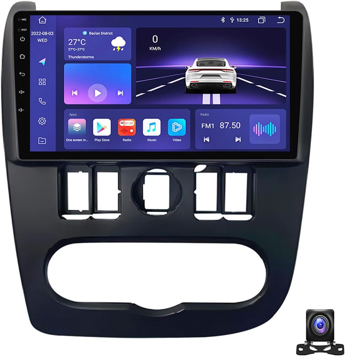 9 Inch Touch Screen Car Stereo with Navigation Compatible with Lada Largus 2012~2020 Android Car Radio Compatible with Carplay Android Auto Radio FM RDS DSP SWC 4G,M800S 8G+256G