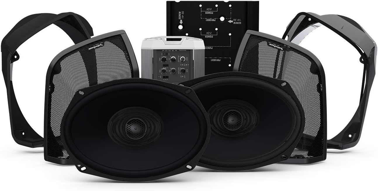 Rockford Fosgate HD14RK-STAGE2 Two Speakers & Amplifier Kit for Select 2014+ Road King Motorcycles