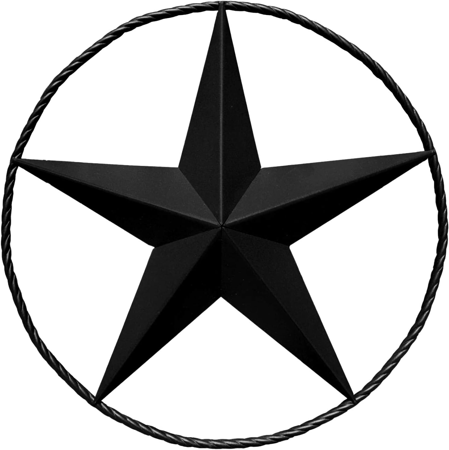 Dark Bronze Barn Star – Metal Stars for Outside, Texas Star Metal Wall Décor for House, Iron Rustic Vintage Decoration, Western Country Home Farmhouse Wall Art Outdoor Decorations (18