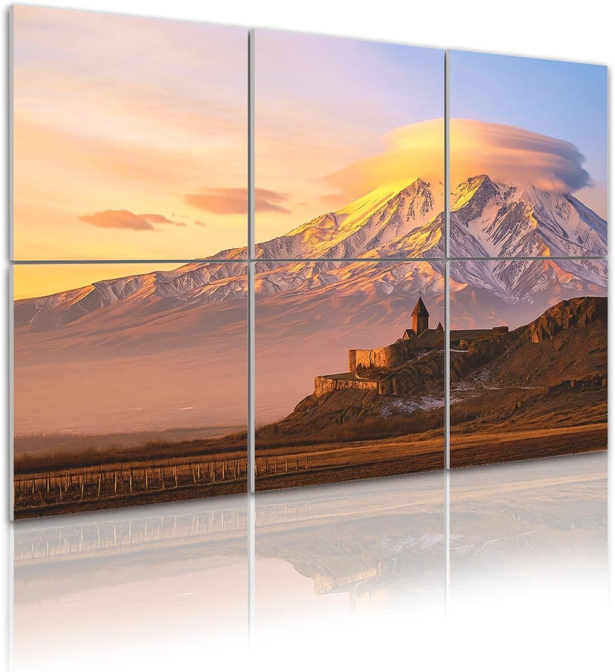 6 Pack Art Acoustic Panels Self Adhesive mount ararat from armenia armenians pictures Decorative Soundproof Wall Panels Sound Absorbing Panel 48