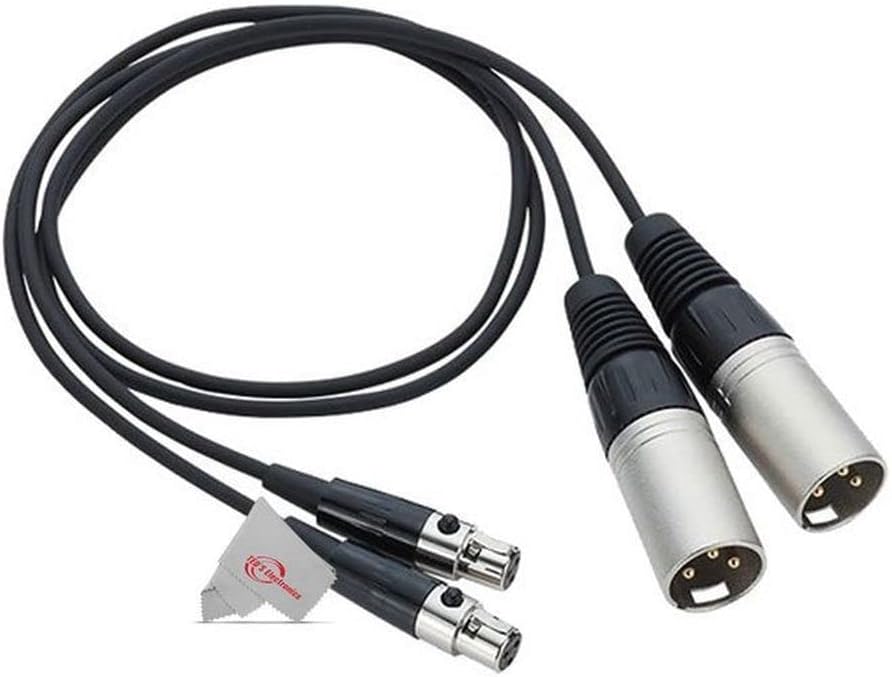 5x Zoom TXF-8 TA3 to XLR Cable (Pair)