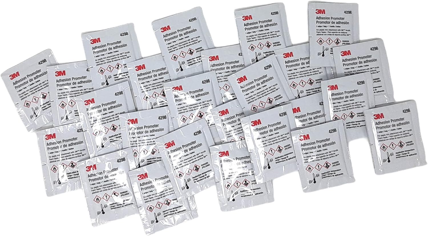 3M 4298 Adhesion Promoter, 25 Sponge Applicators (Choose 3, 5 or 25 Qty)