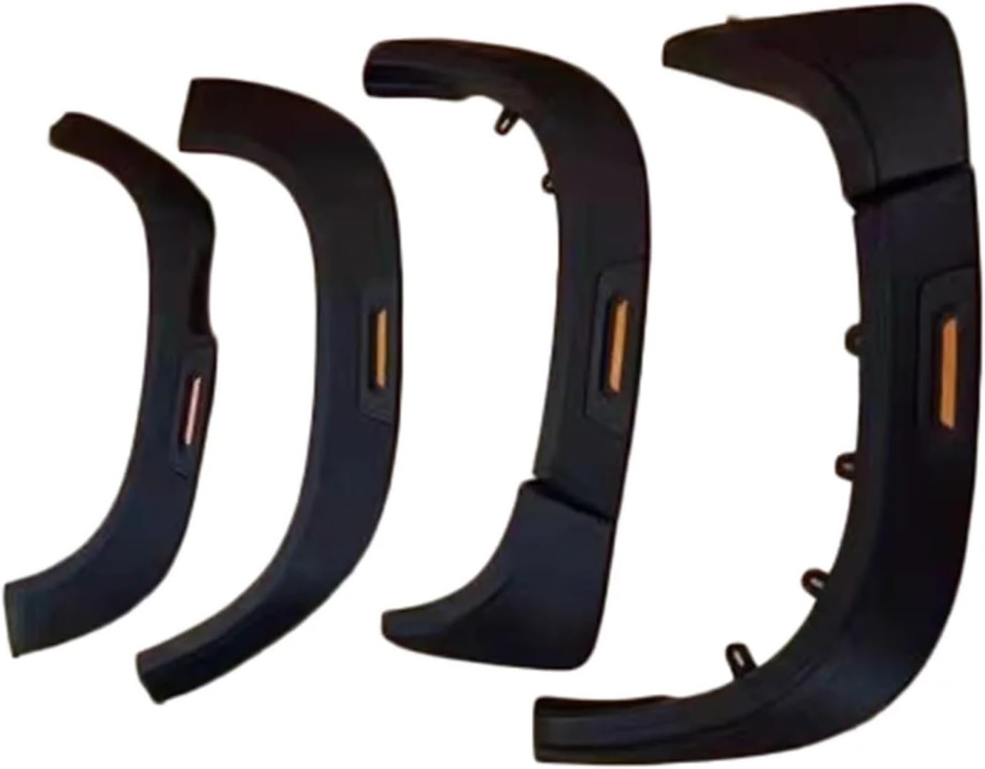 Car Accessories Reflector Wheel Eyebrow Fender Flares | Compatible with Mitsubishi Triton L200 2019-2023 Modified Wheel Mudguard(Amber L200)