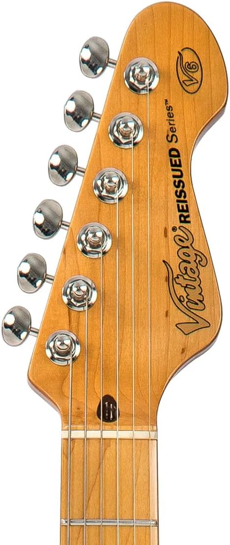 Vintage Guitars V6 Reissue Electric Guitar - Silverburst