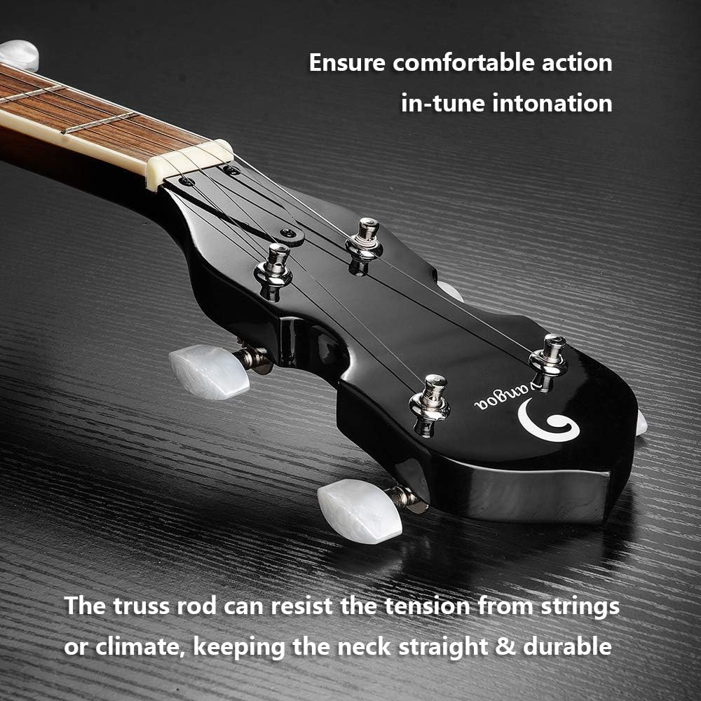 Vangoa Banjo 5 String Full Size Beginner Kit with A Stryle Mandolin Musical Instrument