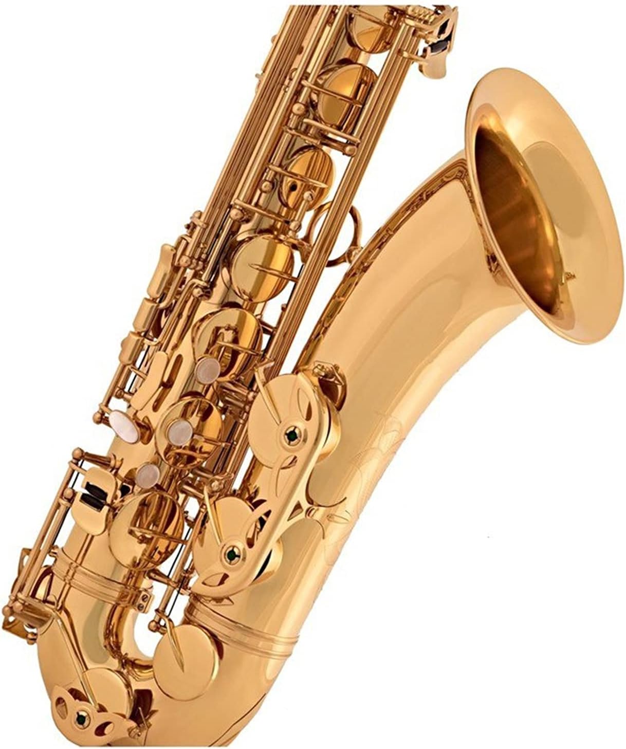 Sax Beginners Kit Tenor Saxophone B Flat Brass Nickel Plated Musical Instruments Sax with Case Mouthpiece Wind Instrument (Color : ST110)