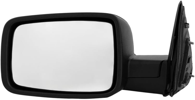 KarParts360 For Ram 1500/2500 2011 2012 Door Mirror Driver Side | Manual Adjust | Non-Heated | Textured Black | Manual Folding | Non-Towing | Excluded Memory | For CH1320308 | 55372069AH, 55372069AF