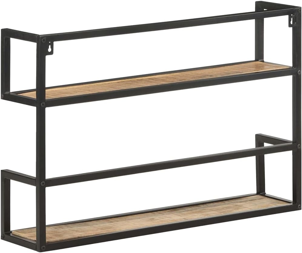 Industrial Style Wall Shelf,Floating Shelves,Wall Storage Shelves,Wall Mounted Shelf Organizer Display Shelf,for Living Room,Bedroom,Kitchen,Office,31.5