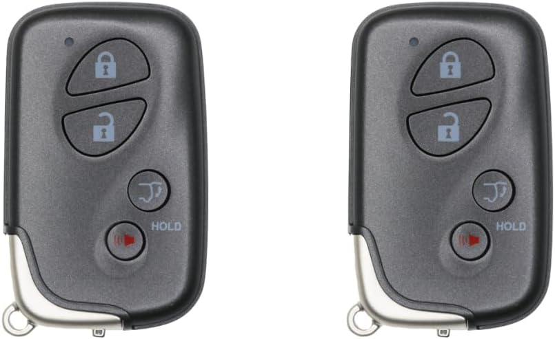 Replcament Smart Key Fob for Lexus LX470 2009 FCC HYQ14AEM (interchangable with HYQ14AAB) Part Number 89904-60A00 8990460A00 89904-60061 8990460061 Pack of 2