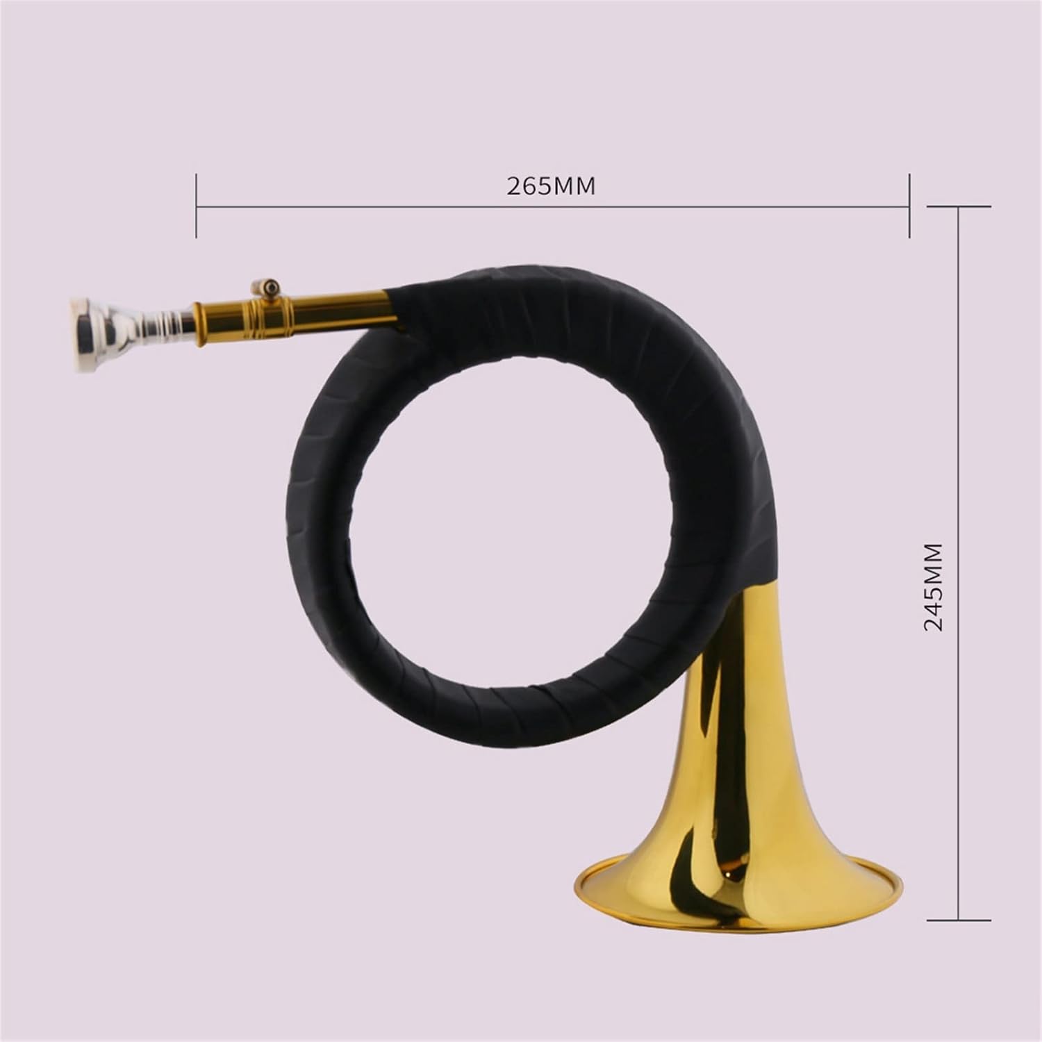 TSTS Elegant Design Beagle Horn B-Flat Mini Horn Beginner Student Wind Instrument Bugle Trumpet