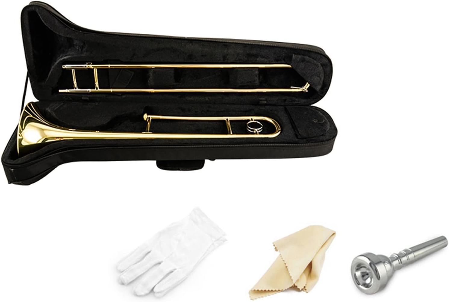 FLFL Student Trombone Alto B-Flat Trombone Stretched Trombone Instrument