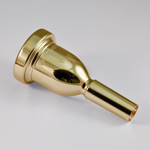 24K Gold Bach Megatone Large Shank Trombone Mouthpiece, 1G