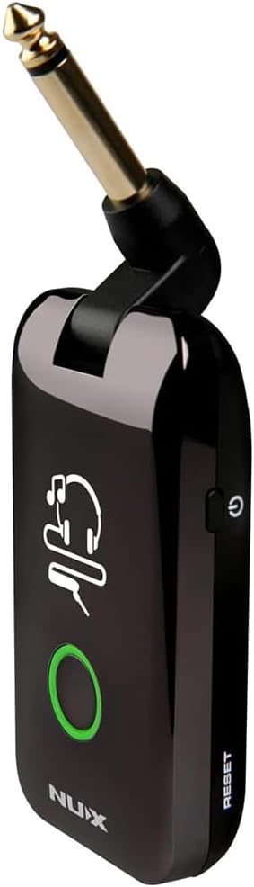 NUX Mighty Plug MP-2 Guitar and Bass Modeling Headphone Amplug Bundle with 12X Guitar Picks and Instrument Polishing Cloth - Bluetooth,13 Amplifier Models,20 IR,19 Variety of Effects