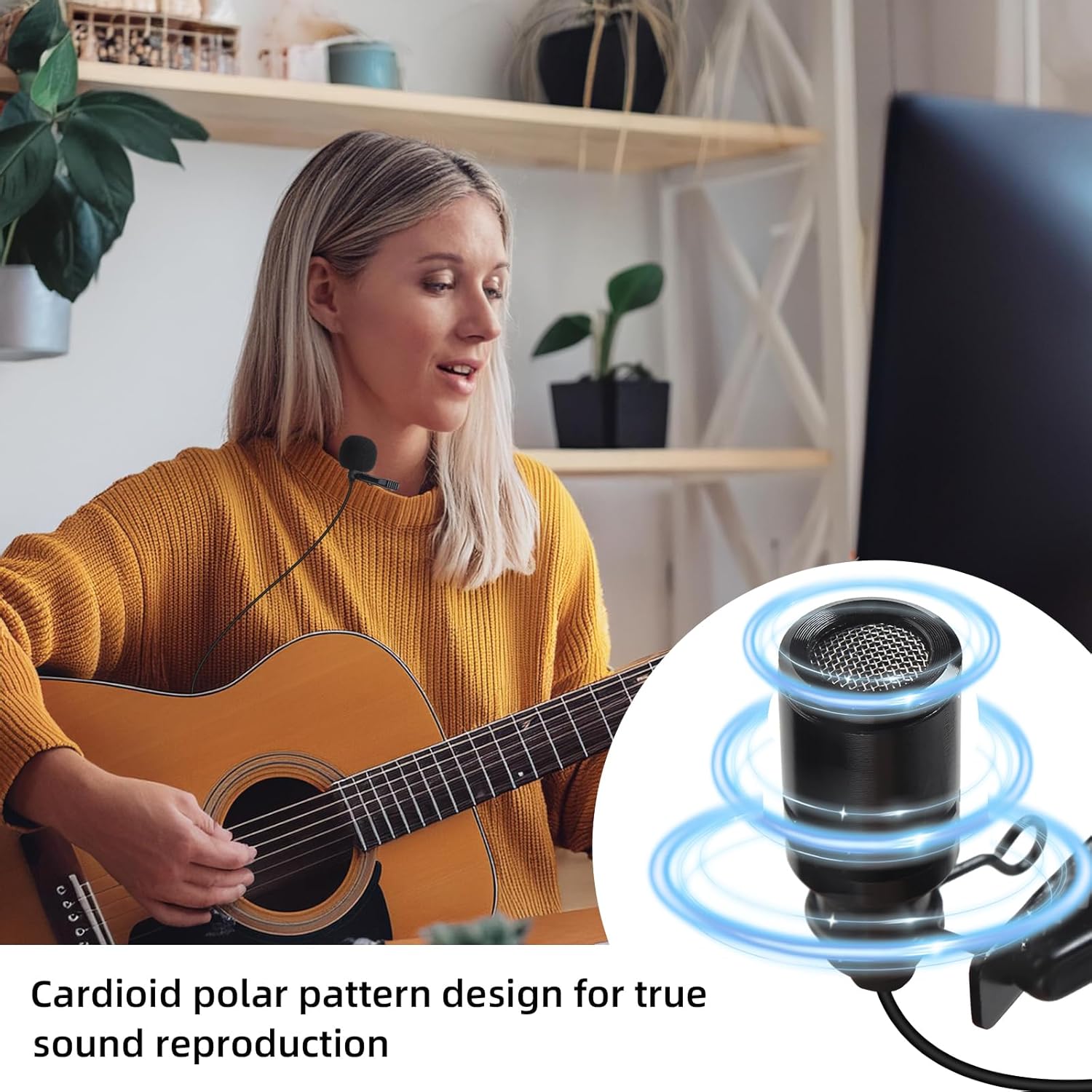 4 Channel Wireless Lapel Microphone System, UHF Metal Receiver Headset Lavalier Mics Set with 4x100 Adjustable Frequency 300ft Range for Church Karaoke Meeting Preaching(4 Bodypack, UG-240)