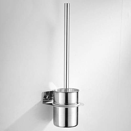 Wall-Mount 304 Stainless Steel Toilet Brush Holder Plating Mounting Seat Holder Bathroom Hardware Accessories