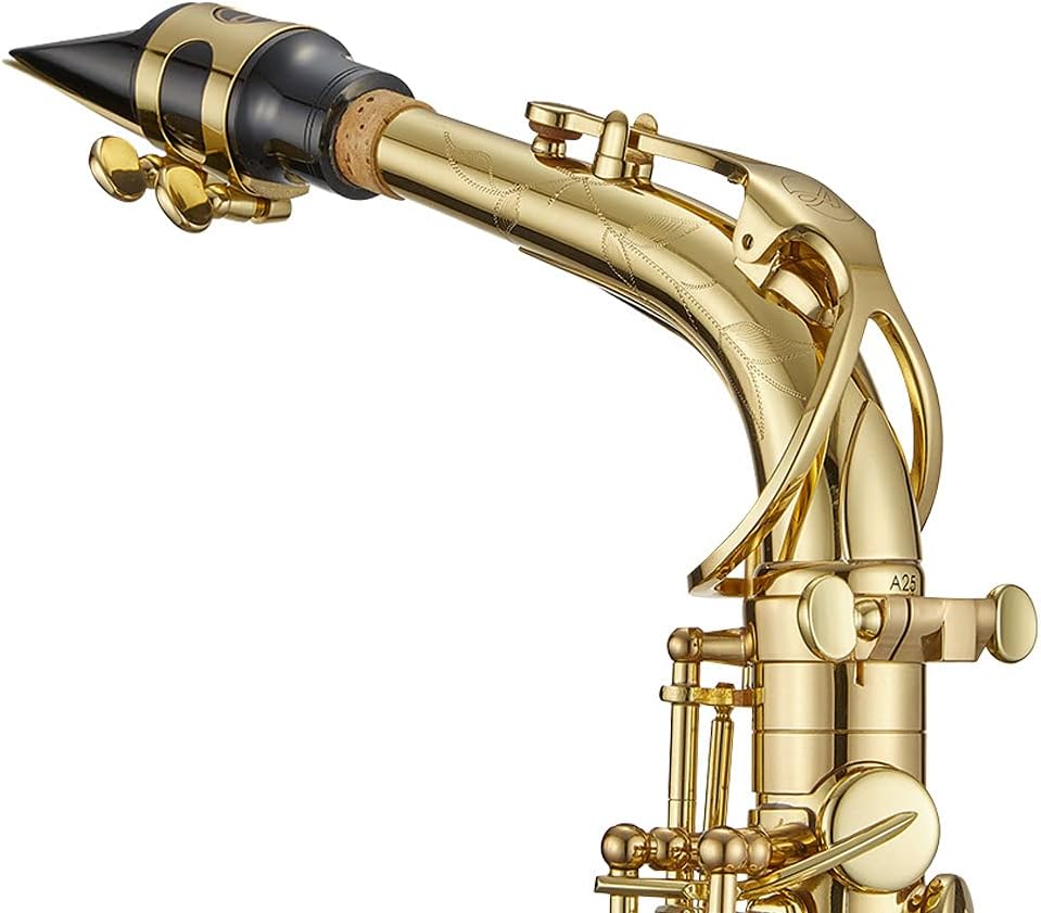 Antigua Winds PowerBell Professional Eb Alto Saxophone(Yellow brass with lacquered finish/enlarged bell/new neck design/ergonomic design/hand engraving/ABS case)/WRAS4248LQ