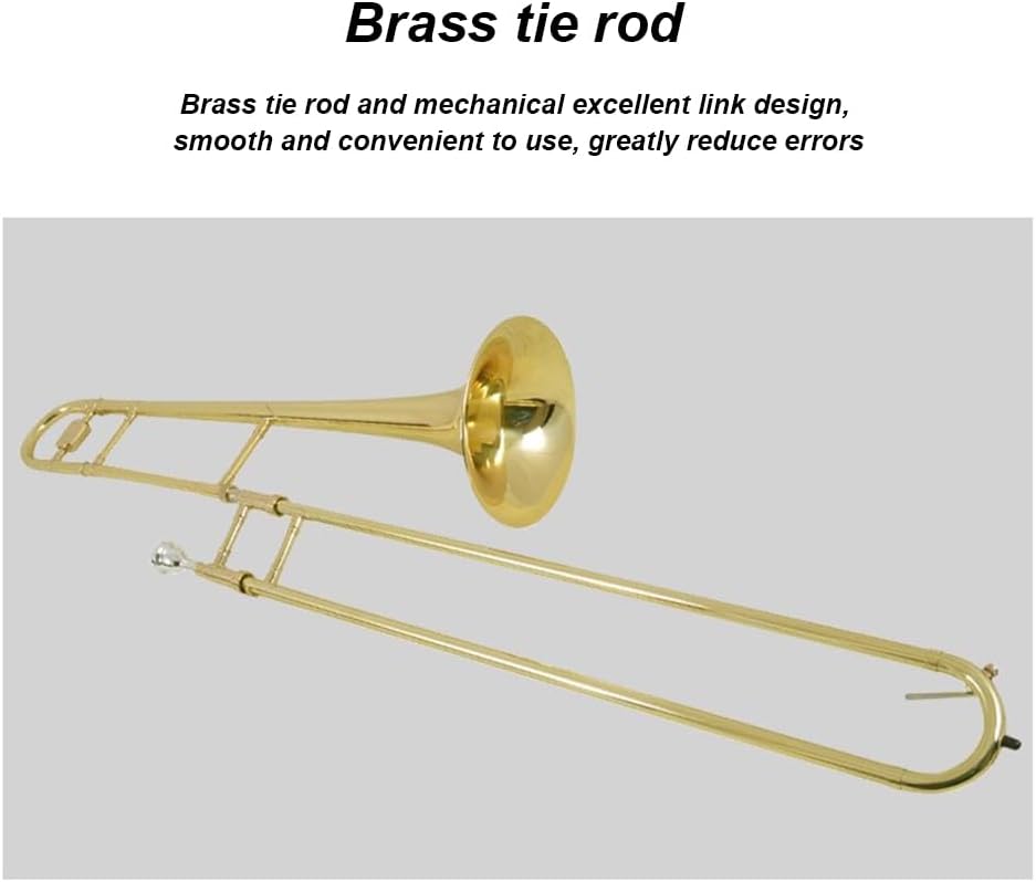 Alto Trombone in B-Flat, Performance-Level Western Instrument, Accurate Pronunciation, Transparent Tone, Professional Loudspeaker Material