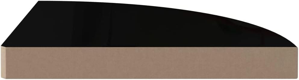 Corner Shelf,Floating Shelves for Wall,Easy-to-Assemble Wall Mount Corner Shelves for Bedrooms and Living Rooms Floating Corner Shelves 4 pcs High Gloss Black 13.8