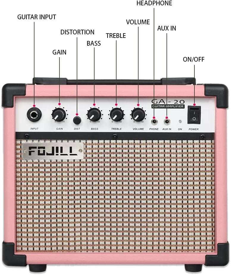 Fojill 39 Inch Electric Guitar Kit Set Beginner Starter Combo Package Bundle 20W Amplifier Amp Accessory Padded gig Bag,Picks, Cable,Strap,Extra Strings