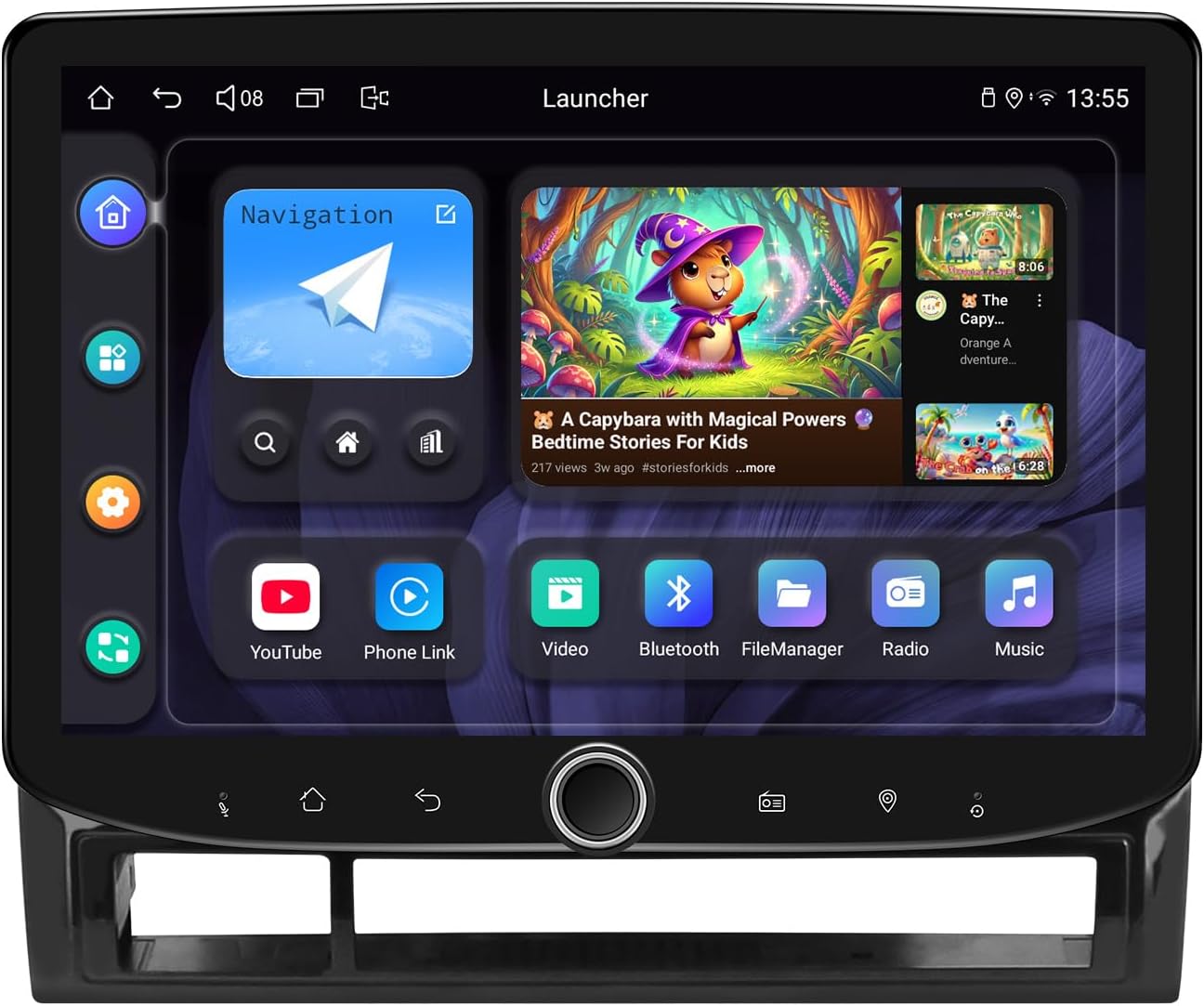 JOYING Car Radio for Toyota Tacoma 2005-2015 Car Stereo 10.1 Inch 8GB+128GB Head Unit with Carplay&Android Auto, Mirror Link, GPS Navigation, Volume Knob(JY-TT101N8-B)