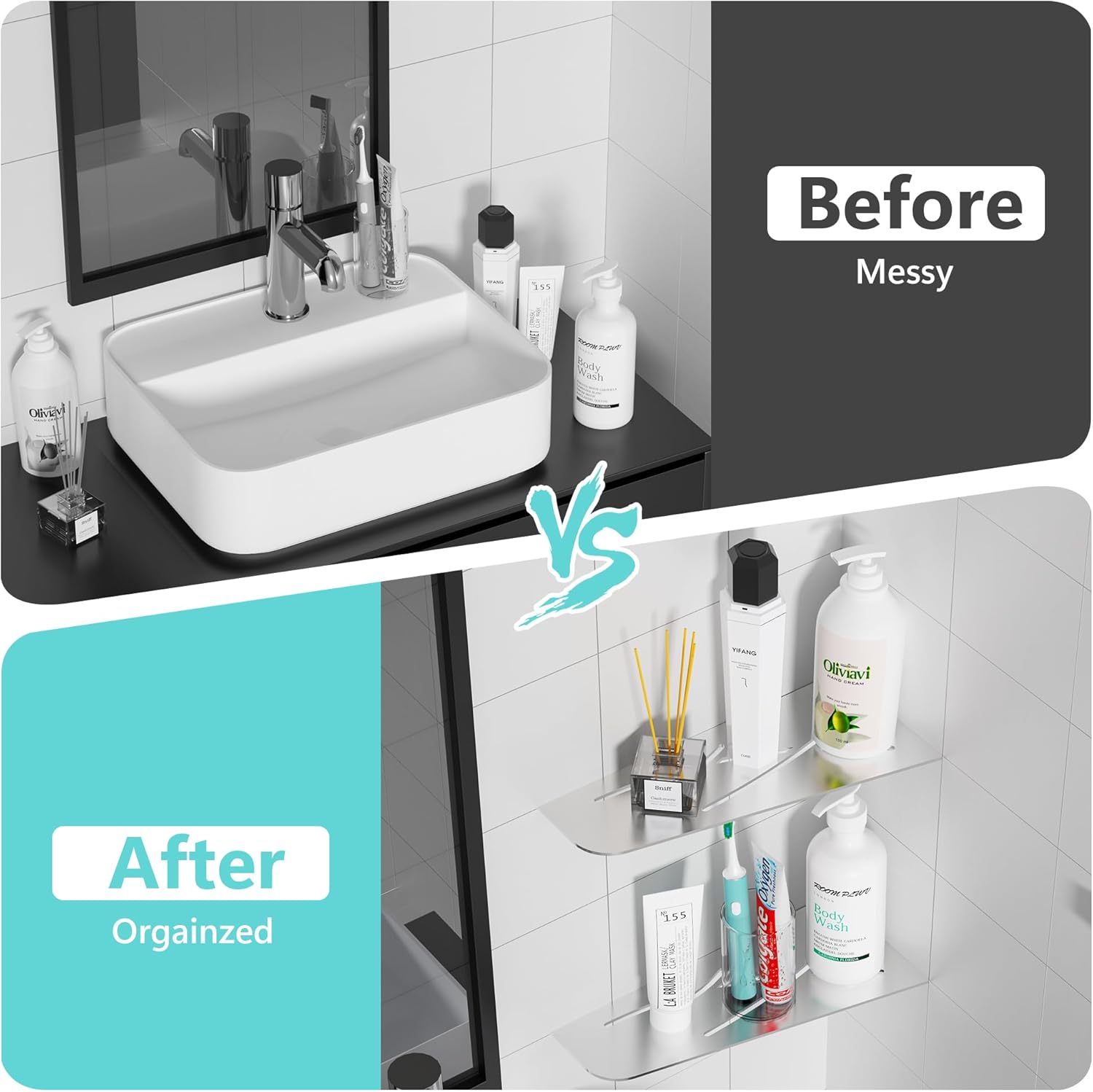 Shower Corner Shelf 304 Stainless Steel 12