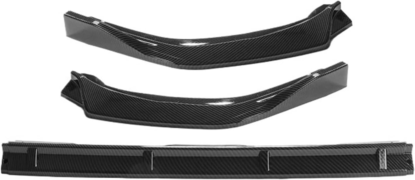 Carbon Fiber Look/Black Car Front Bumper Splitter Lip Spoiler Diffuser Guard Chin Bumper Body Kits, Compatible for Toyota RAV4 2019-2020(CF Look)