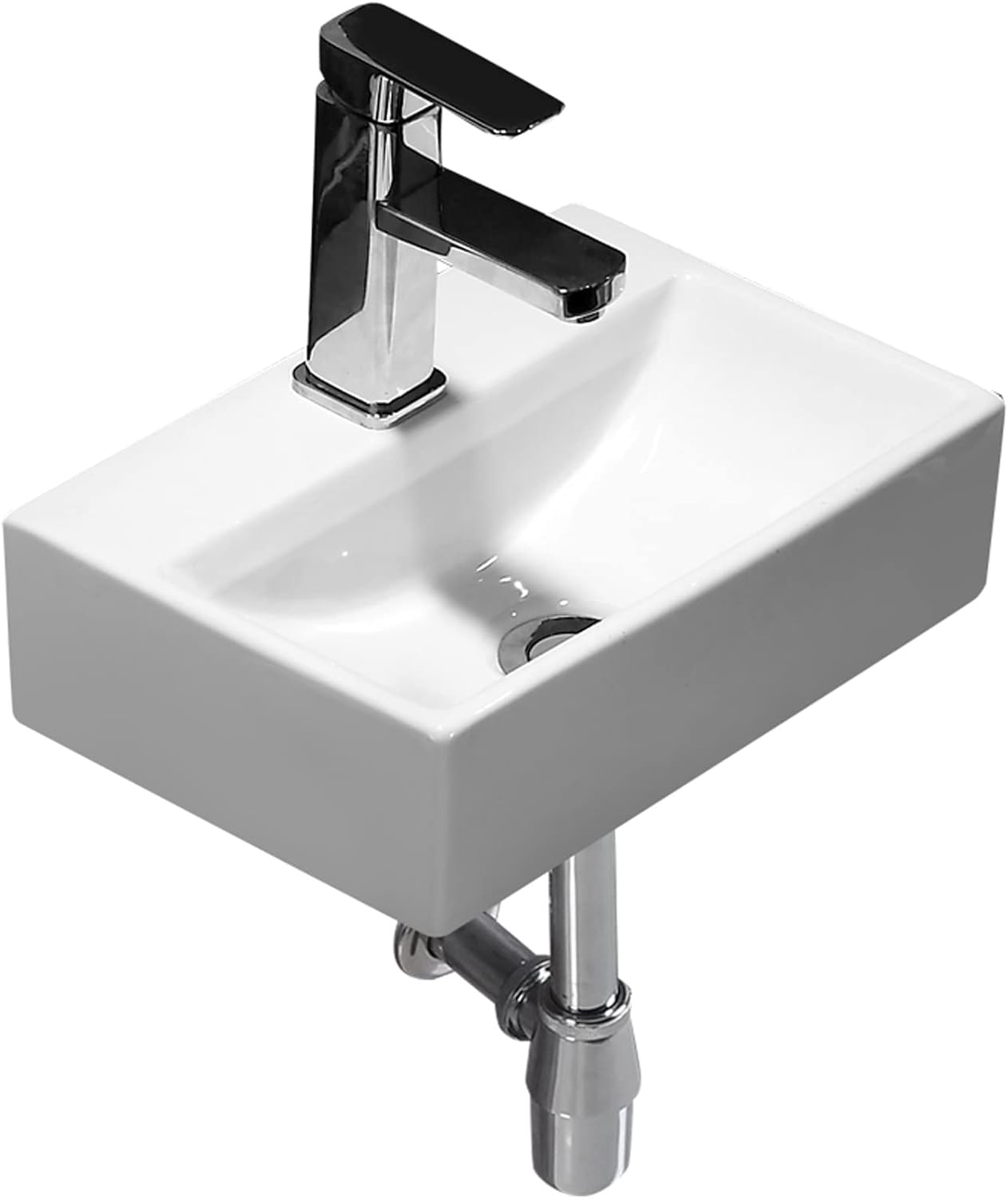 Bathroom Sinks Bathroom Vanity Ceramic Vessel Sink Wall Mount Small Bathroom Corner Basin and Faucet White Vessel Sink Vessel Sink