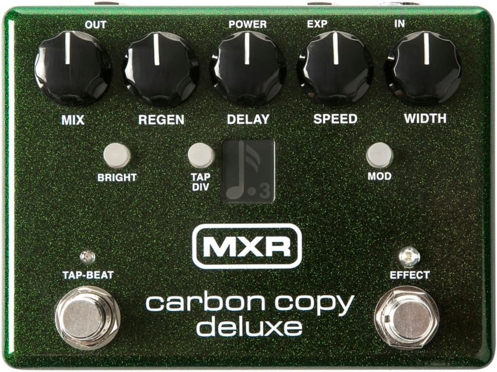 MXR M292 Carbon Copy Deluxe Analog Delay Pedal Bundle with 4 MXR Right Angle Patch Cables
