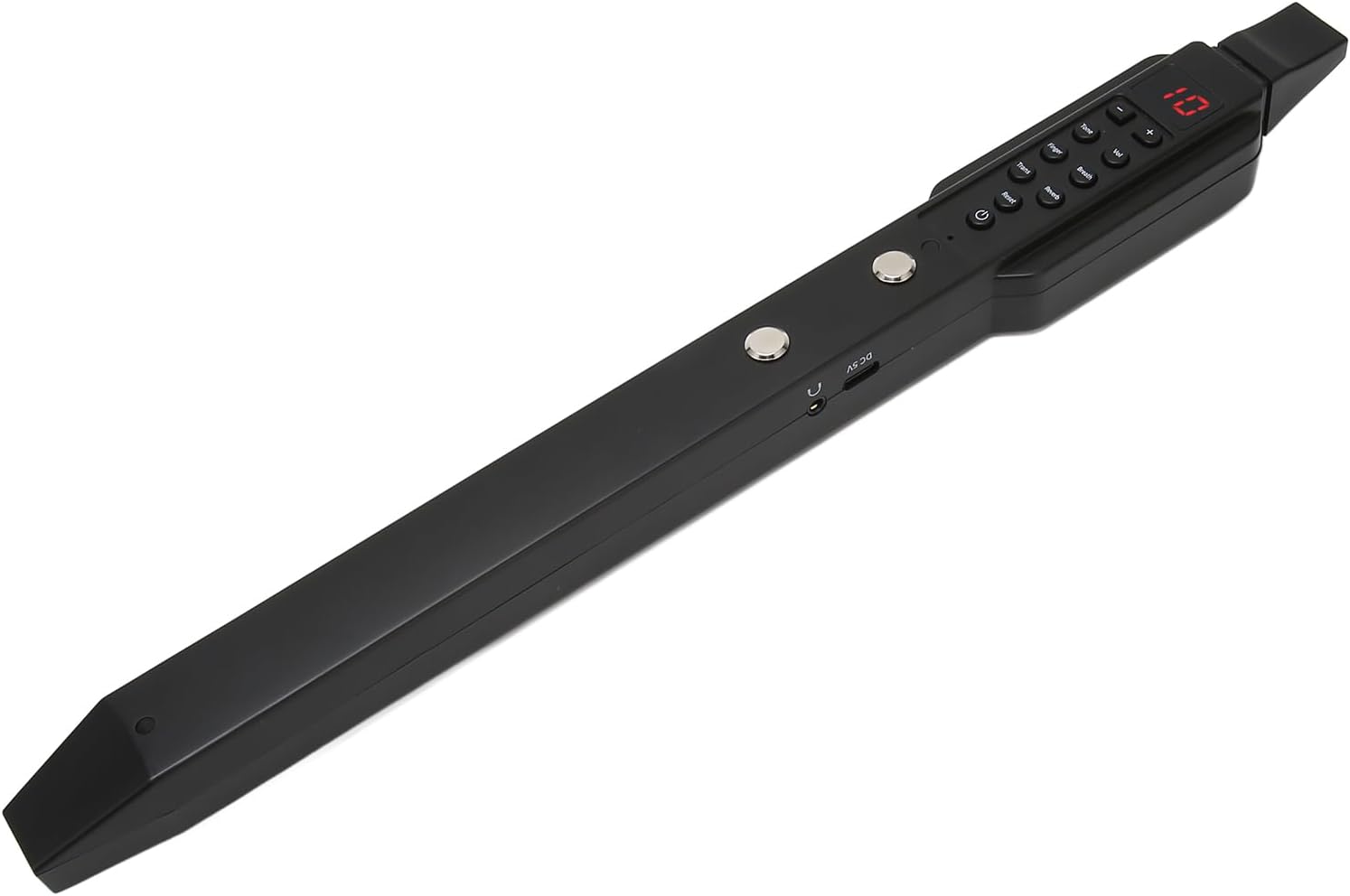 Digital Wind Instrument MIDI Connectivity, Portable Mini Digital Electronic Wind Instrument with 10 Tones and Rechargeable, for students for adults (Black)
