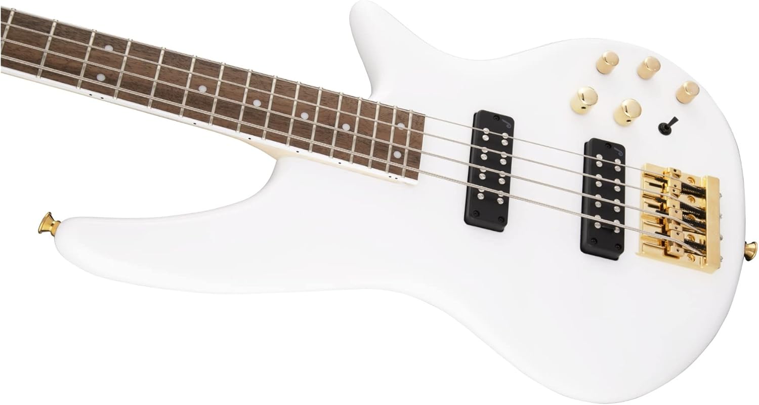 Jackson JS Series Spectra Bass JS3, Snow White, Laurel Fingerboard