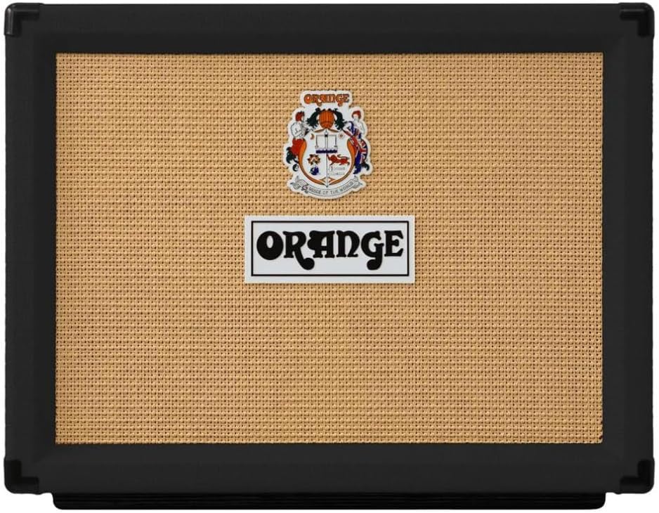 Orange Rocker 32 30W 2x10 Tube Guitar Combo Amplifier, Black Bundle w/Pig Hog “Black Woven” Instrument Cable, 12-Pack Guitar Picks & Liquid Audio Polishing Cloth