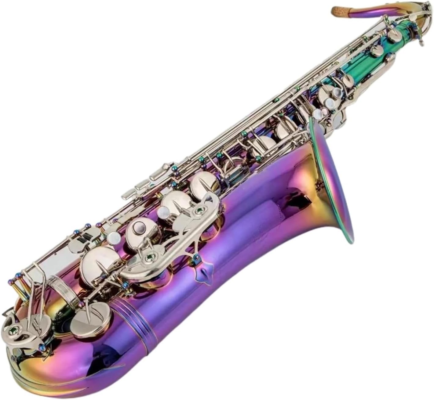 Tenor Saxophone Bb Tune Lacquered Dazzling Colour Woodwind Instrument With Case Accessories