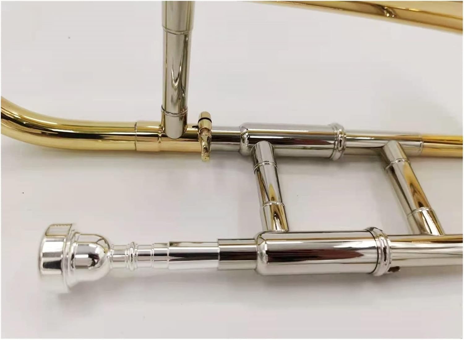 FLFL Student Trombone B-Flat Trombone Musical Instrument is Suitable for Beginners and Adult Colleges to Perform General Examinations