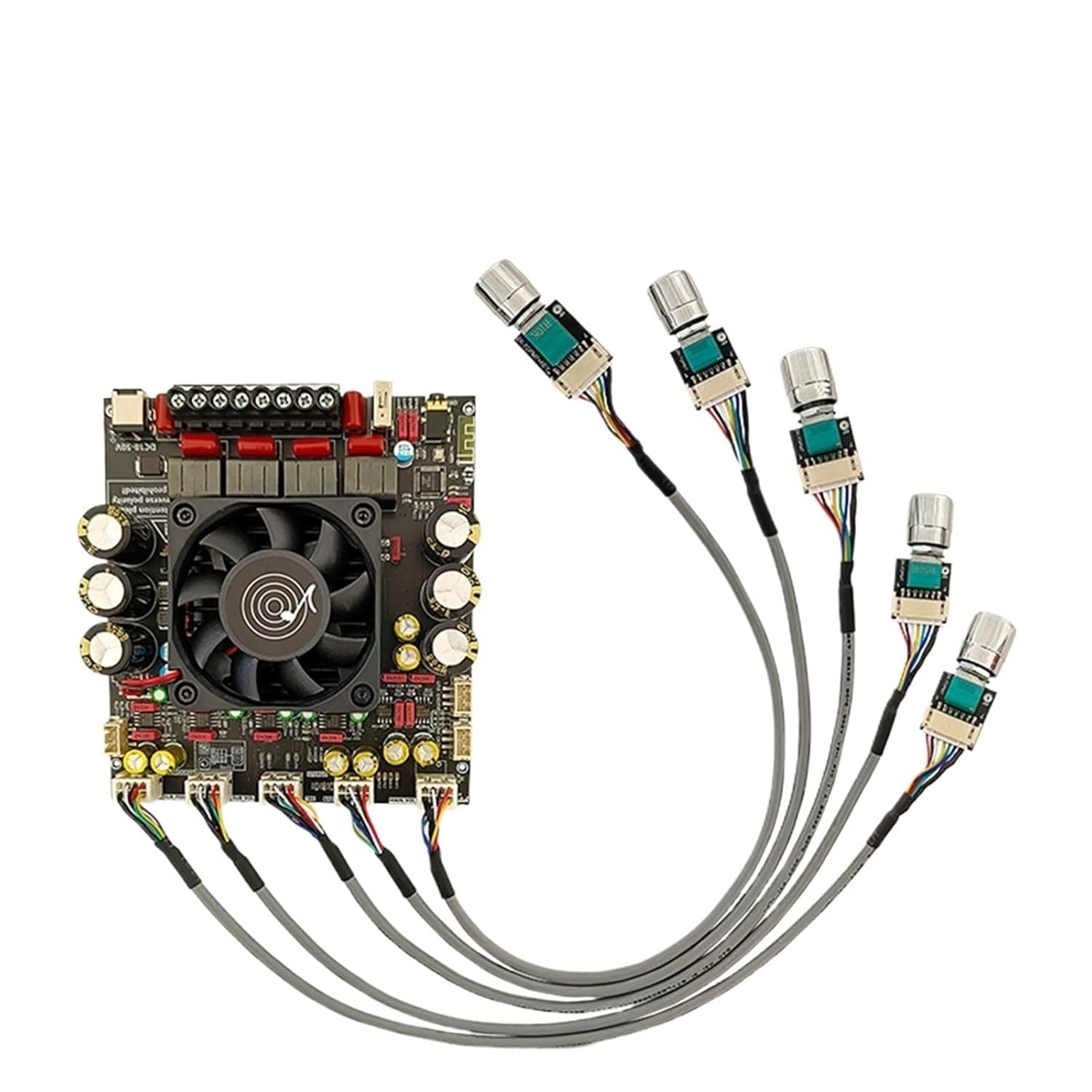 ZK-AS21P TPA3255*2 2.1 Channel Audio Amplifier Board 300W+300W+600W High Power Sound Power Amplifier Module Plate(External)