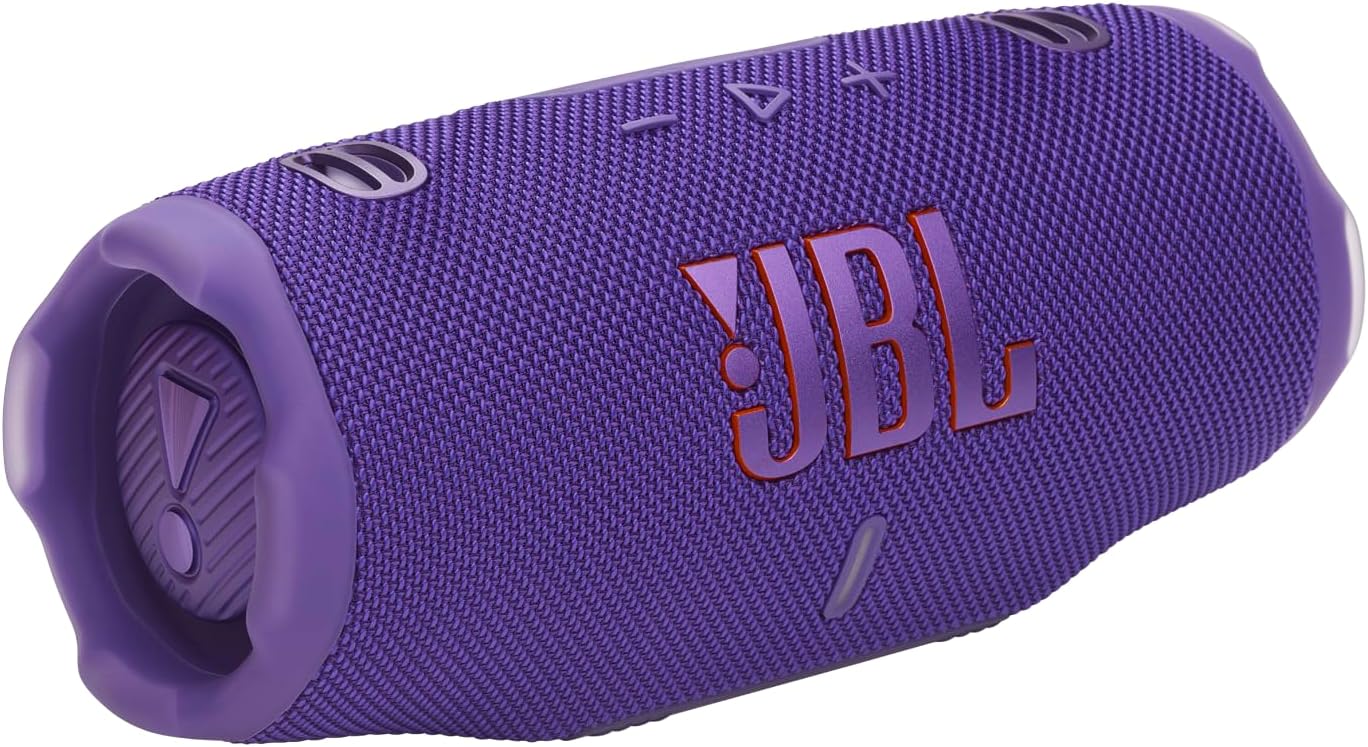 JBL Charge 6 Portable Waterproof & Drop-Proof Bluetooth Speaker (Purple)