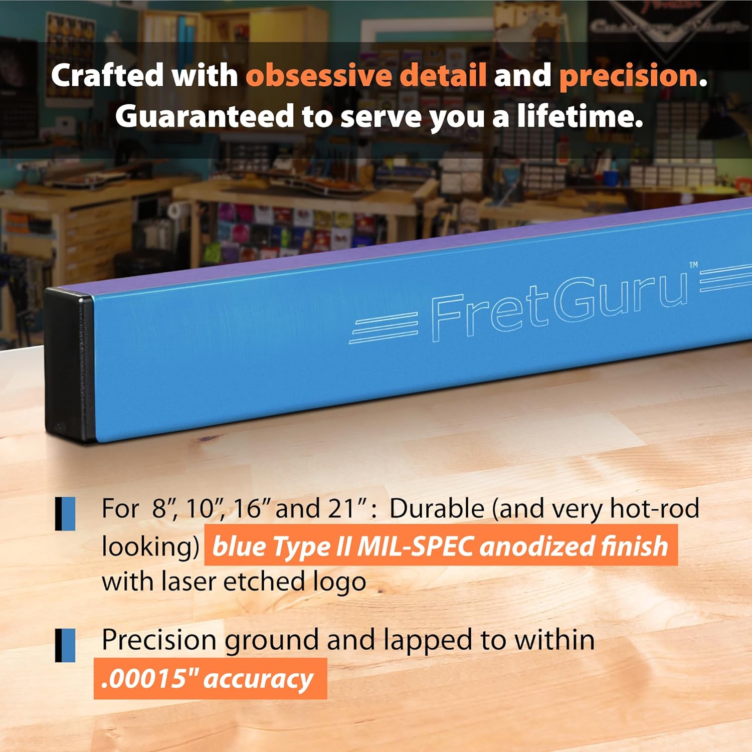 FretGuru Sanding Beam Fret Leveler (16