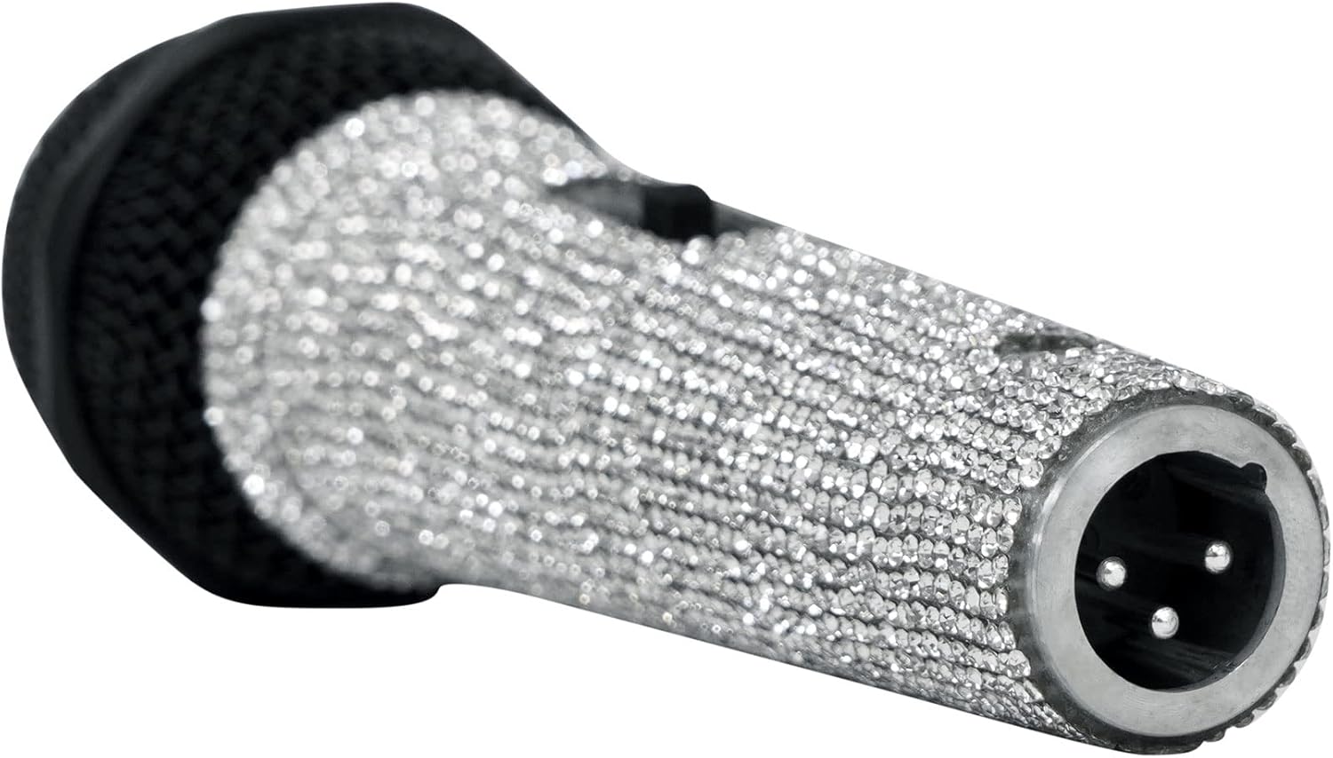 Rockville RMC-ICE Bundle: Pro Diamond Vocal Microphone with Case and Cable, RVMIC1 v2 Tripod Mic Stand with Telescopic Boom, Metal Joints, Adjustable Height 36–63