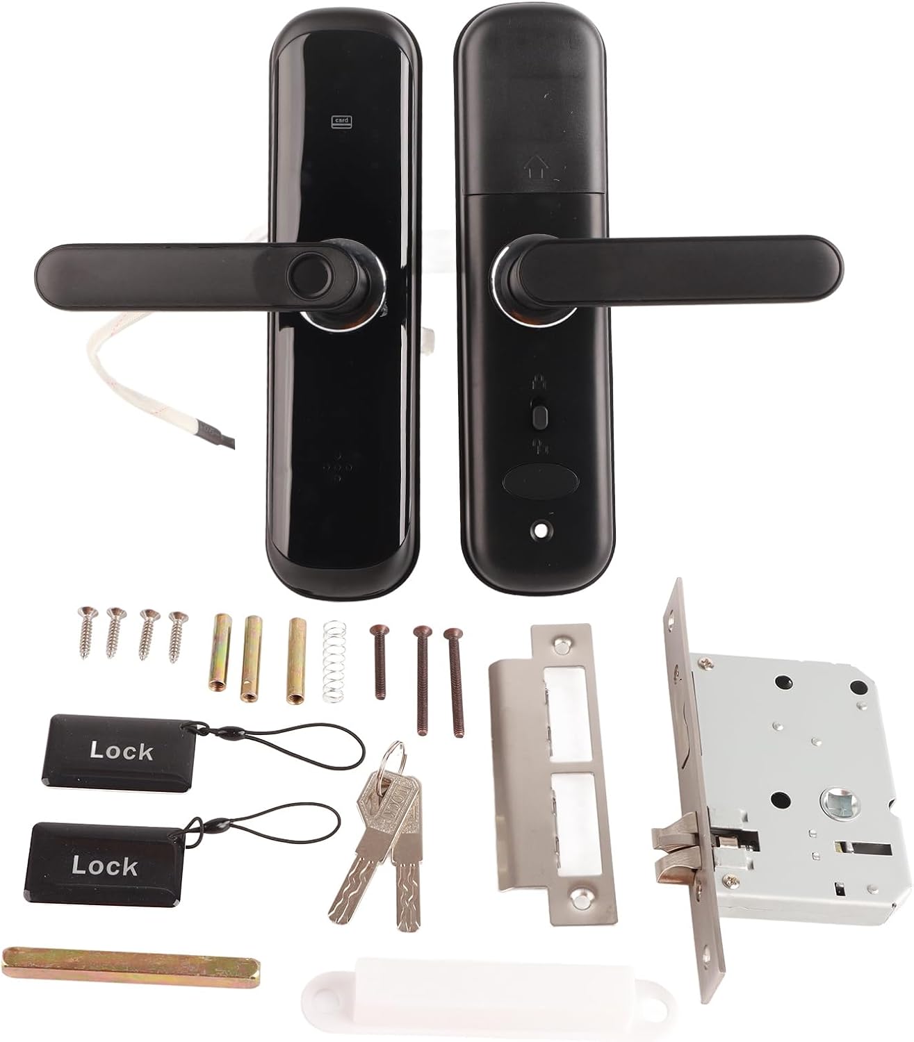 Smart Door Lock Fingerprint Electronic Password Deadbolt, Zinc Alloy, Keyless Entry for Home Apartment Hotel - Anti Theft Security, Multiple Unlock Methods, High Safety