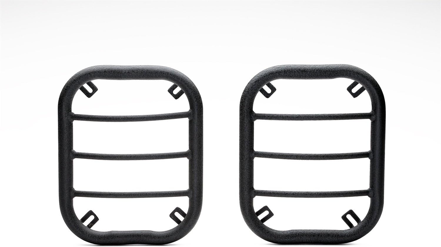Body Armor 4x4 JK-7133 Black - Flat Design Rear Tail Light Guard for 2007-2013 JK Wrangler (Pair)