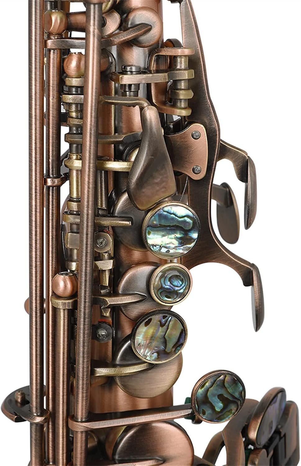 Sax Beginners Kit Saxophone Red Antique Imitate Classical Carve Pattern Sax Abalone Shell Buttons Mouthpiece Wind Instrument Accessories Wind Instrument